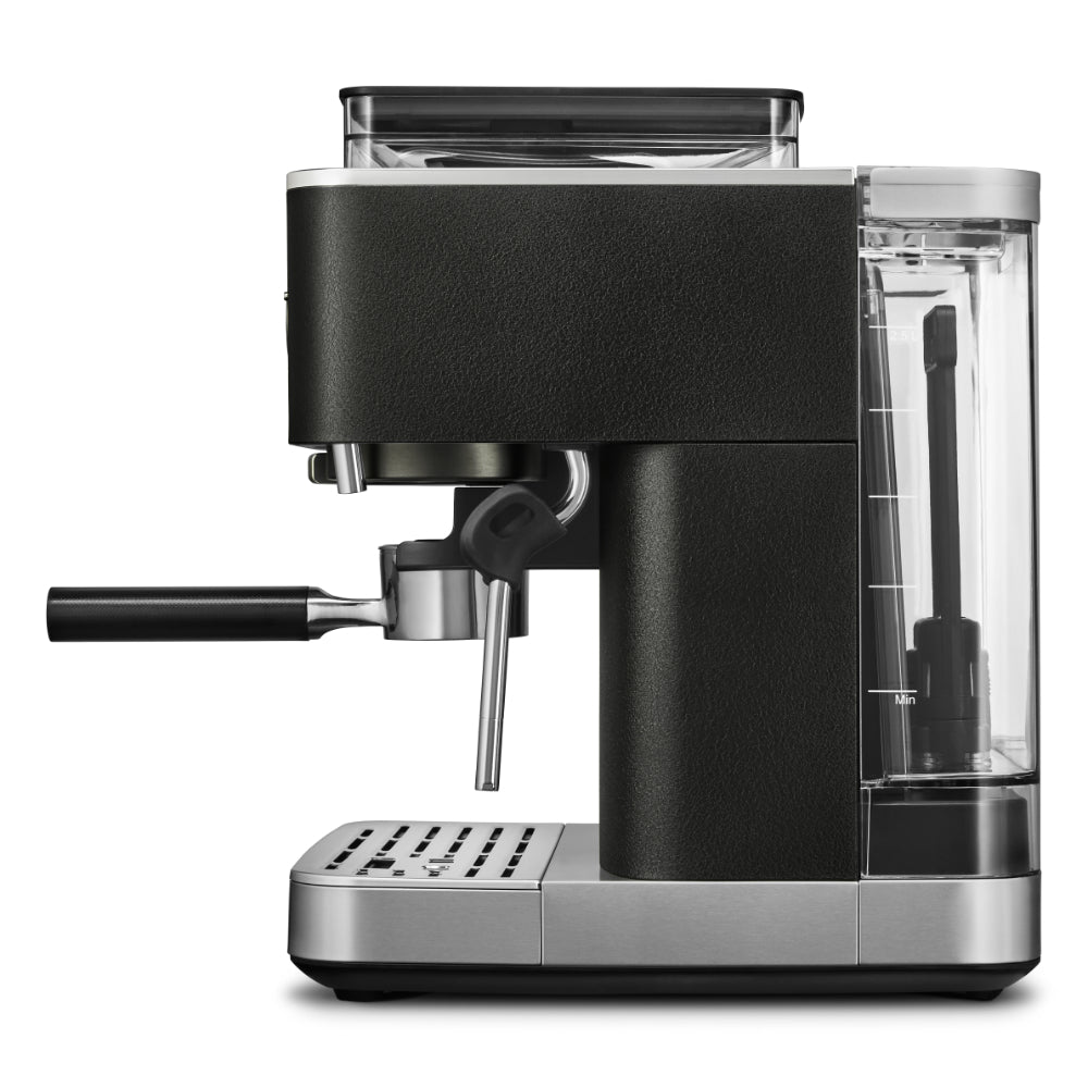 KitchenAid Semi Automatic Espresso Machine With Burr Grinder Cast Iron Black
