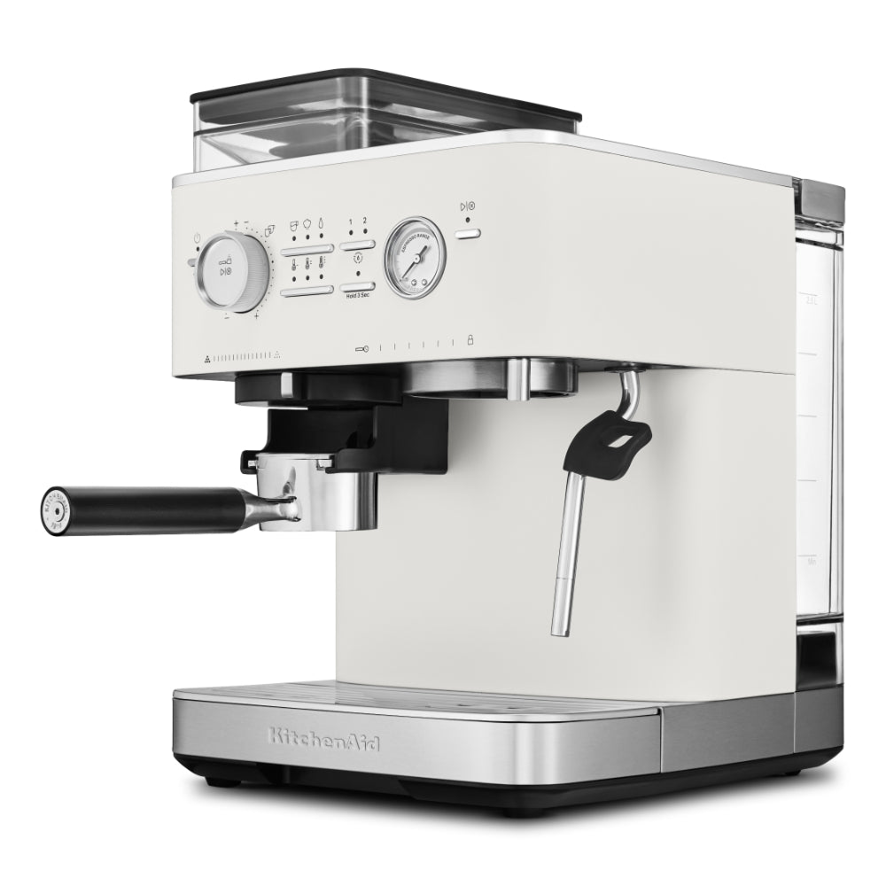KitchenAid Semi Automatic Espresso Machine With Burr Grinder Porcelain