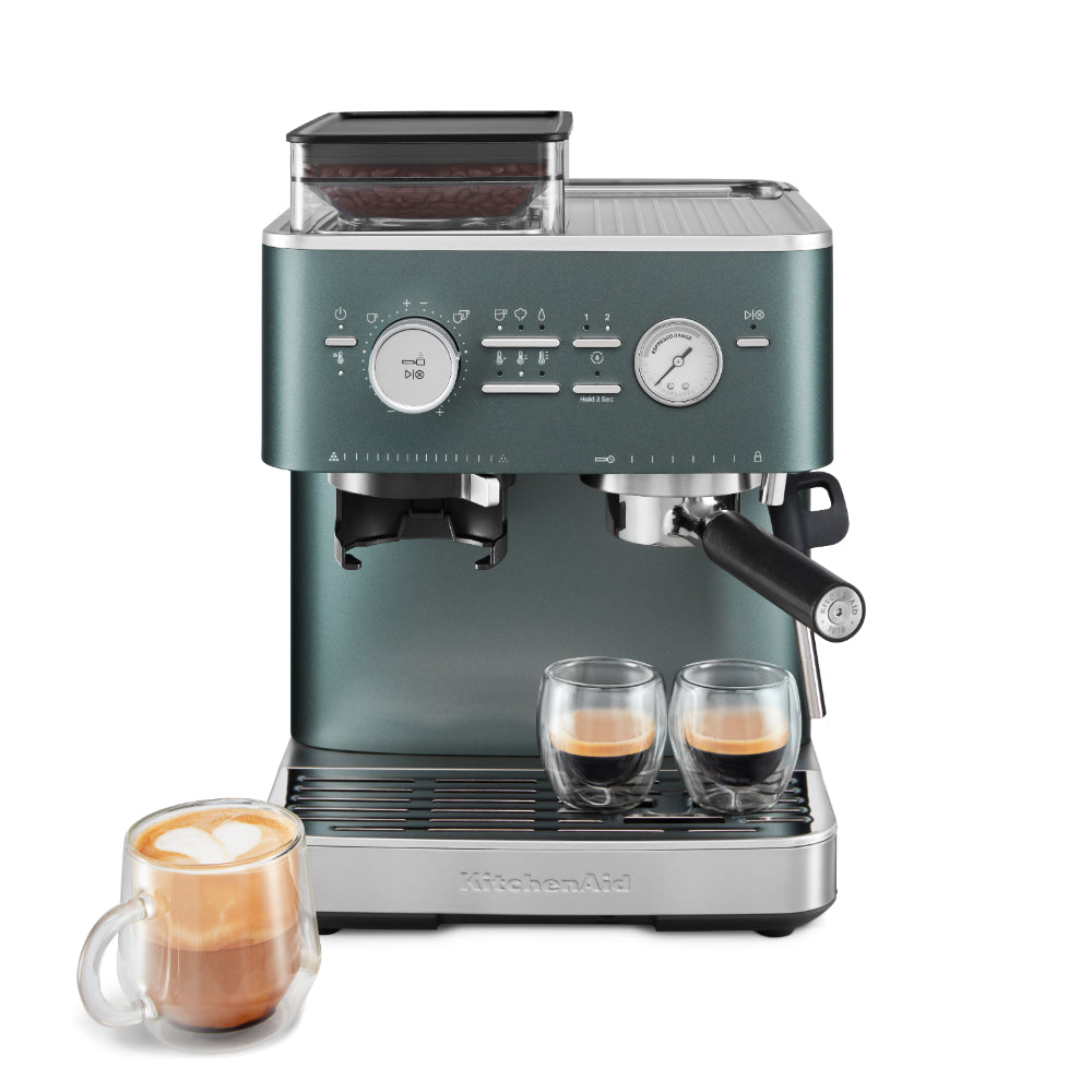 KitchenAid Semi Automatic Espresso Machine With Burr Grinder Juniper