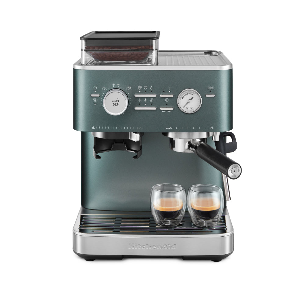 KitchenAid Semi Automatic Espresso Machine With Burr Grinder Juniper