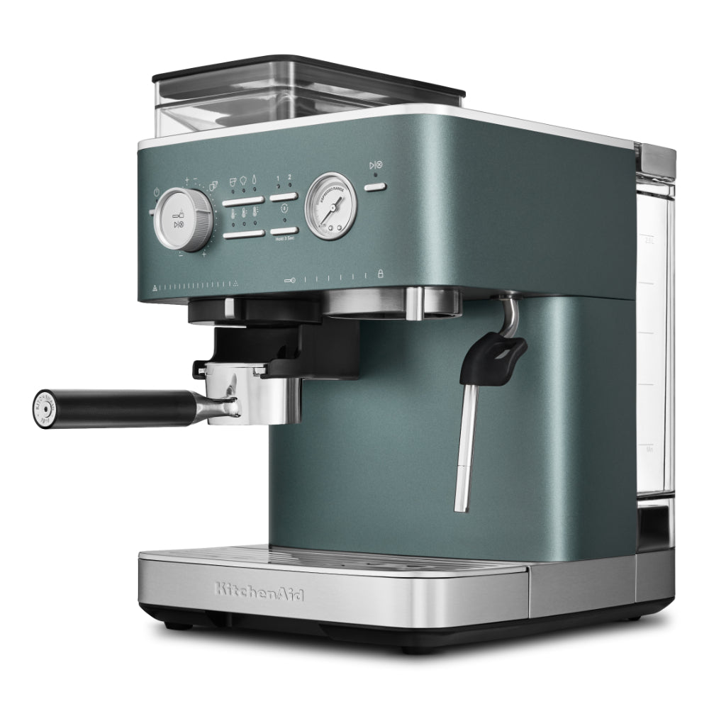 KitchenAid Semi Automatic Espresso Machine With Burr Grinder Juniper
