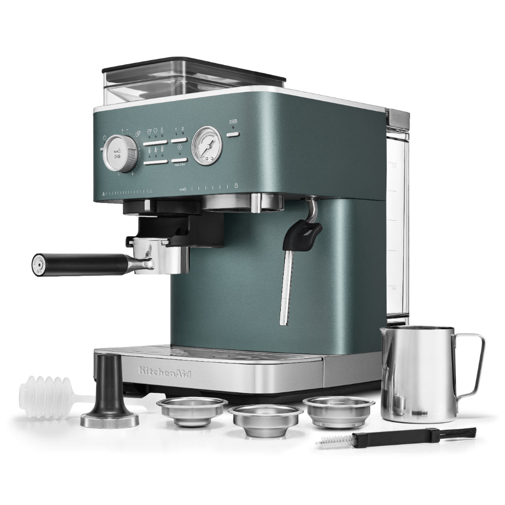 KitchenAid Semi Automatic Espresso Machine With Burr Grinder Juniper