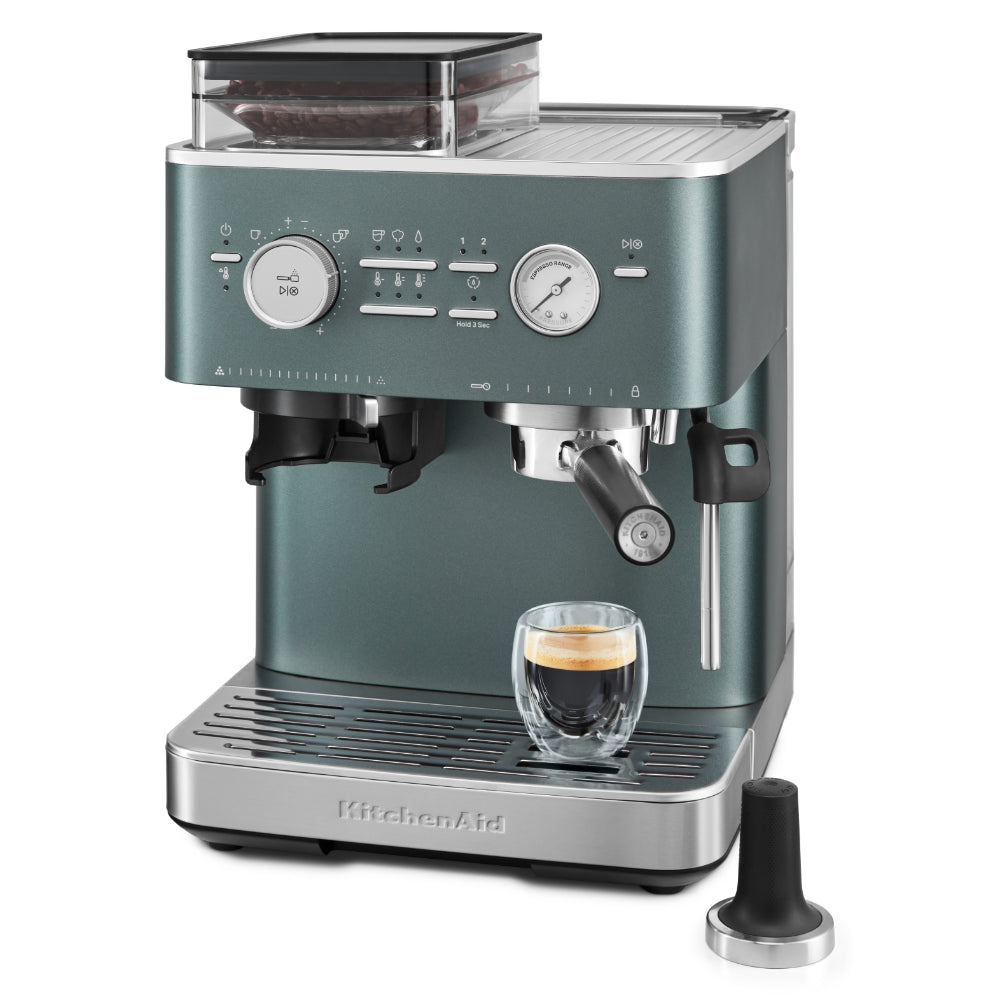KitchenAid Semi Automatic Espresso Machine With Burr Grinder Juniper