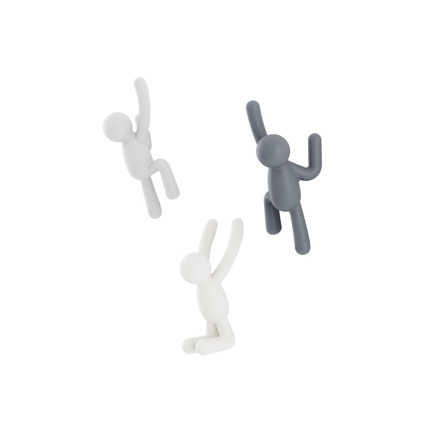 Umbra Set Of 3 Buddy Grey Wall Hooks