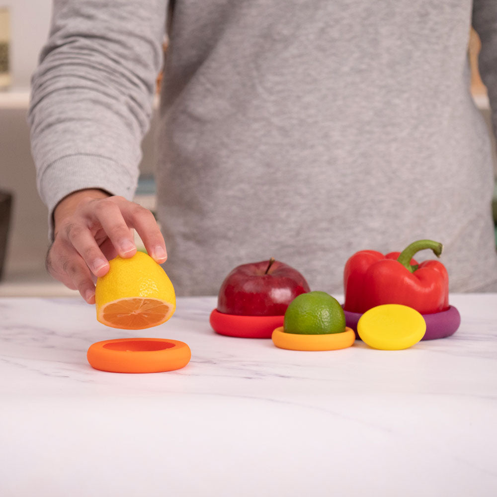 Food Huggers Reusable Food Savers Set of 5 Autumn Harvest