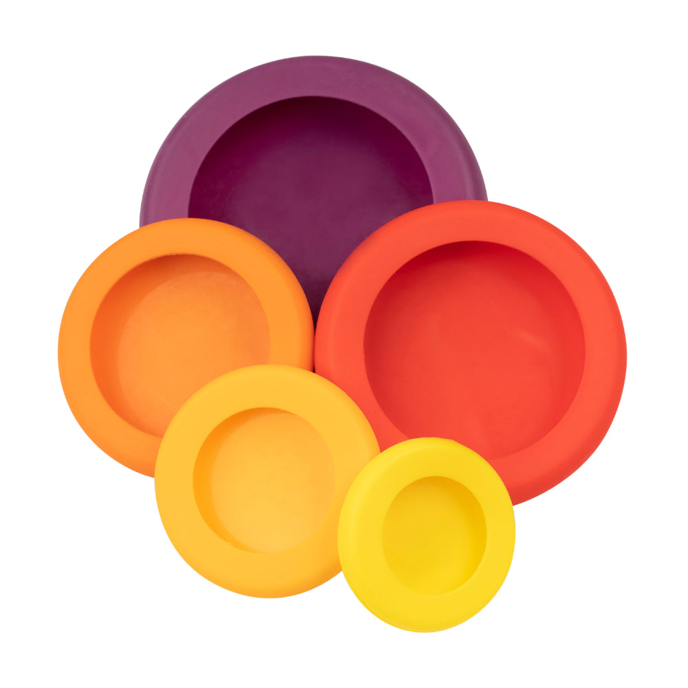 Food Huggers Reusable Food Savers Set of 5 Autumn Harvest