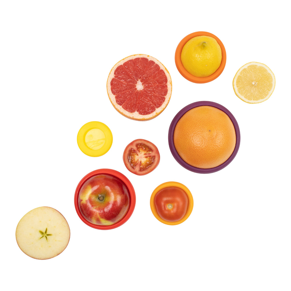 Food Huggers Reusable Food Savers Set of 5 Autumn Harvest