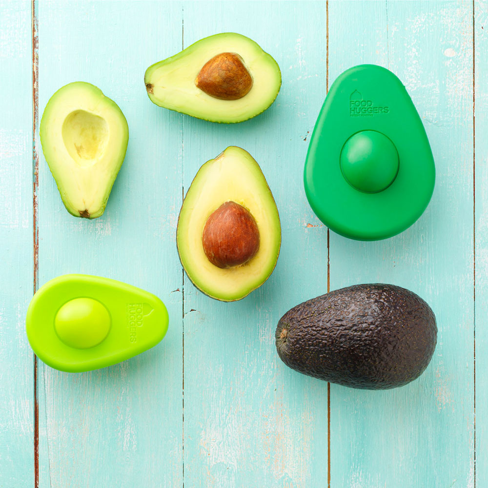 Food Huggers Avocado Hugger Set of 2 Fresh Green