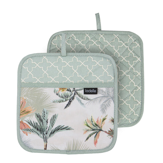 Ladelle Panama Set Of 2 Pot Holders