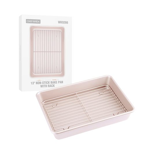 Chefmade Deep Baking Pan With Rack 34.5x24.7cm