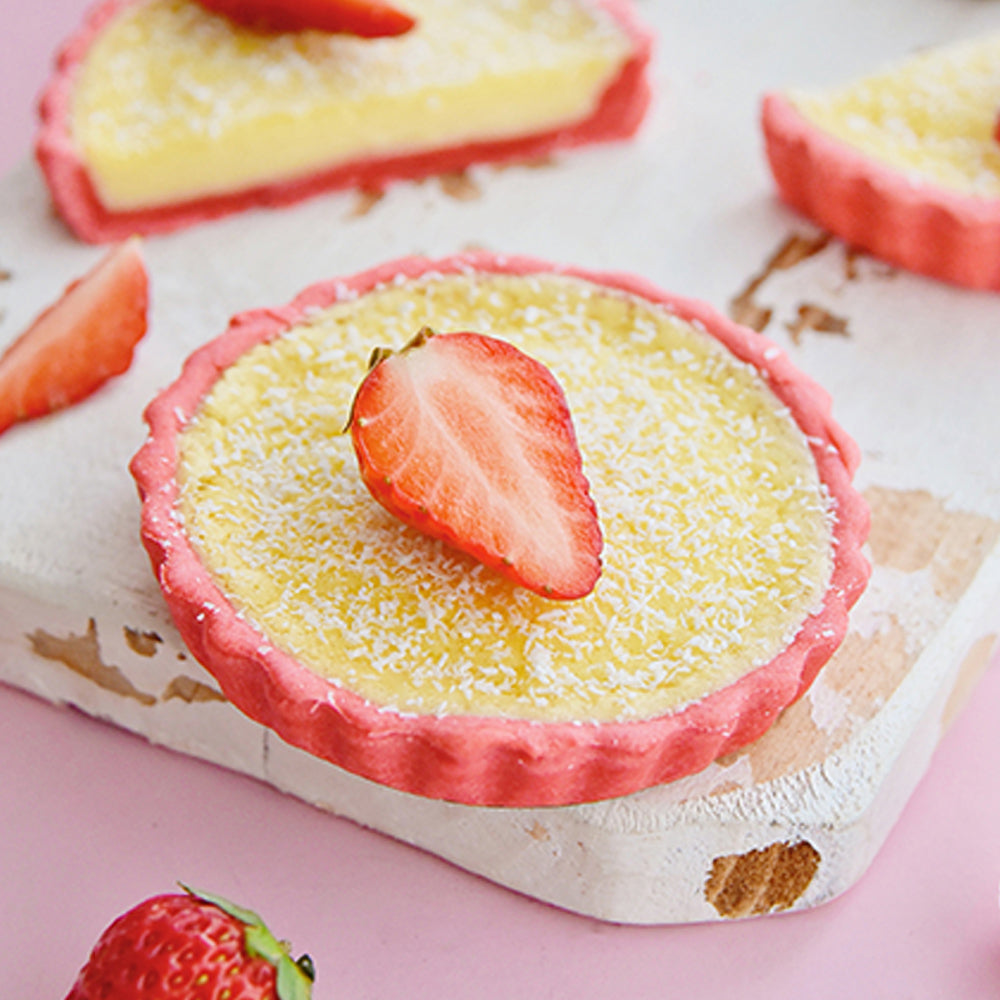 Chefmade Set of 4 Mini Loose Base Round Tart Pans 10cm