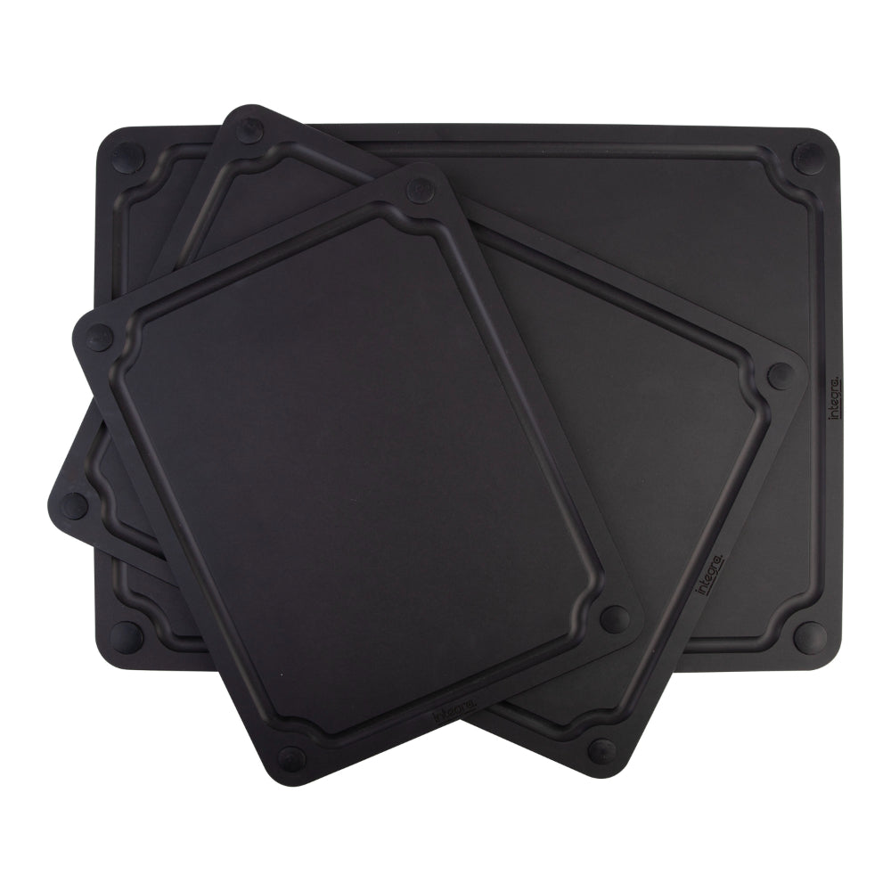 Integra Wood Fibre Reversible Cutting Board 44cm x 32.5cm Black