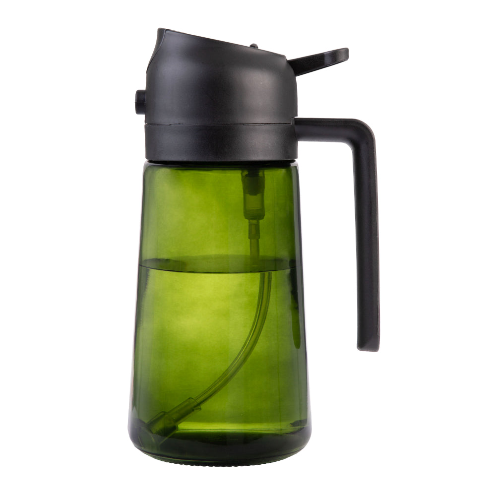Appetito Dual Function Oil Sprayer & Pourer With Green Glass