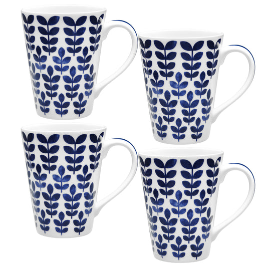 Noritake Set Of 4 Sandefjord Mugs