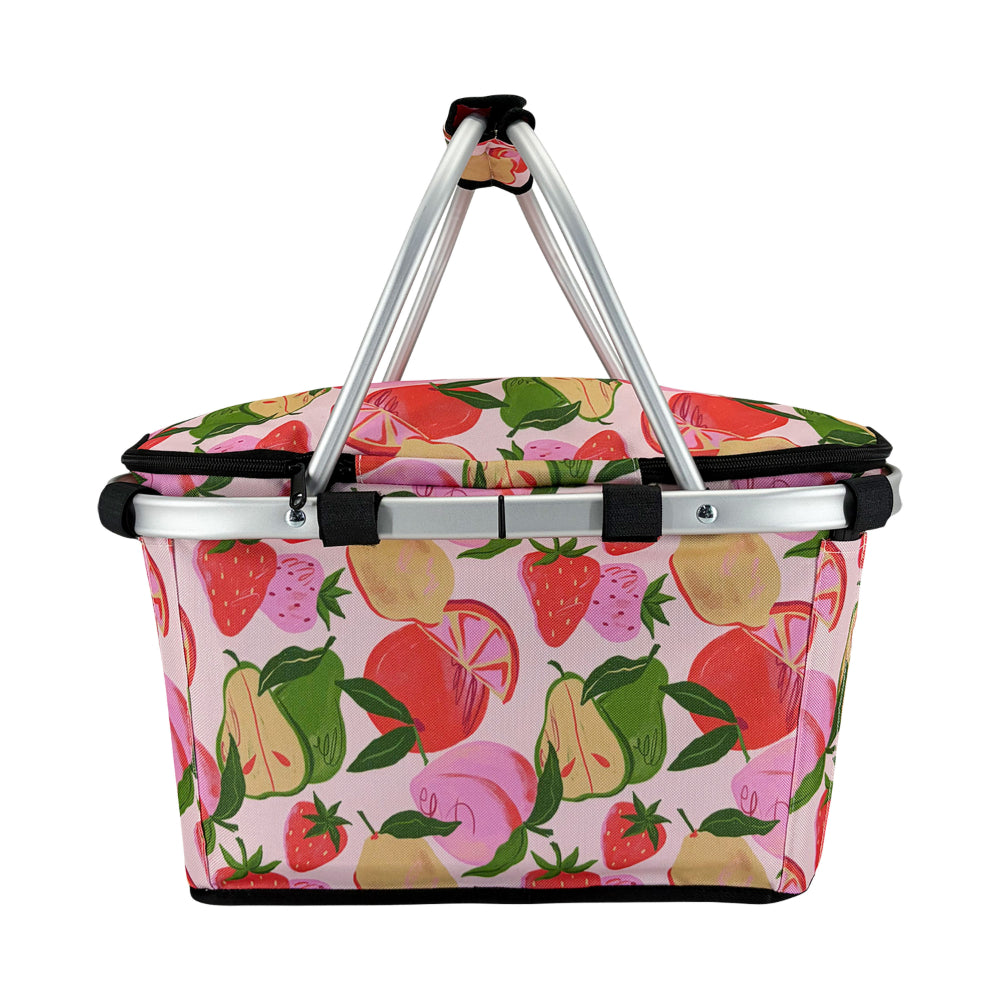 Sachi Insulated Carry Basket With Lid
