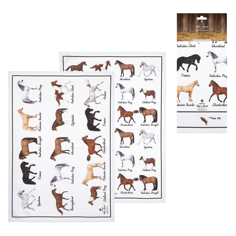 Ashdene Best In Breed Horse Set Of 2 Kitchen Towels