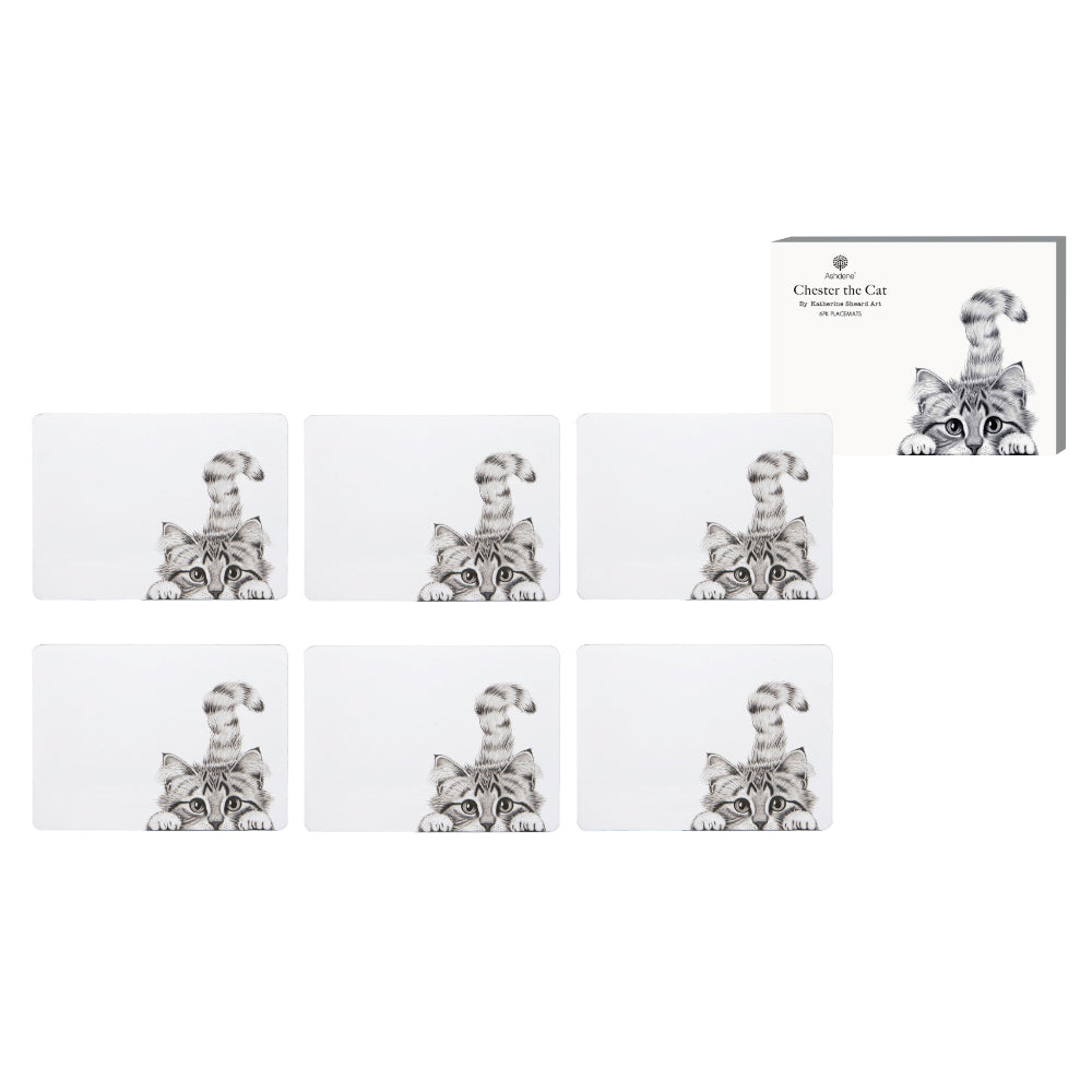 Ashdene Chester The Cat Set of 6 Placemats