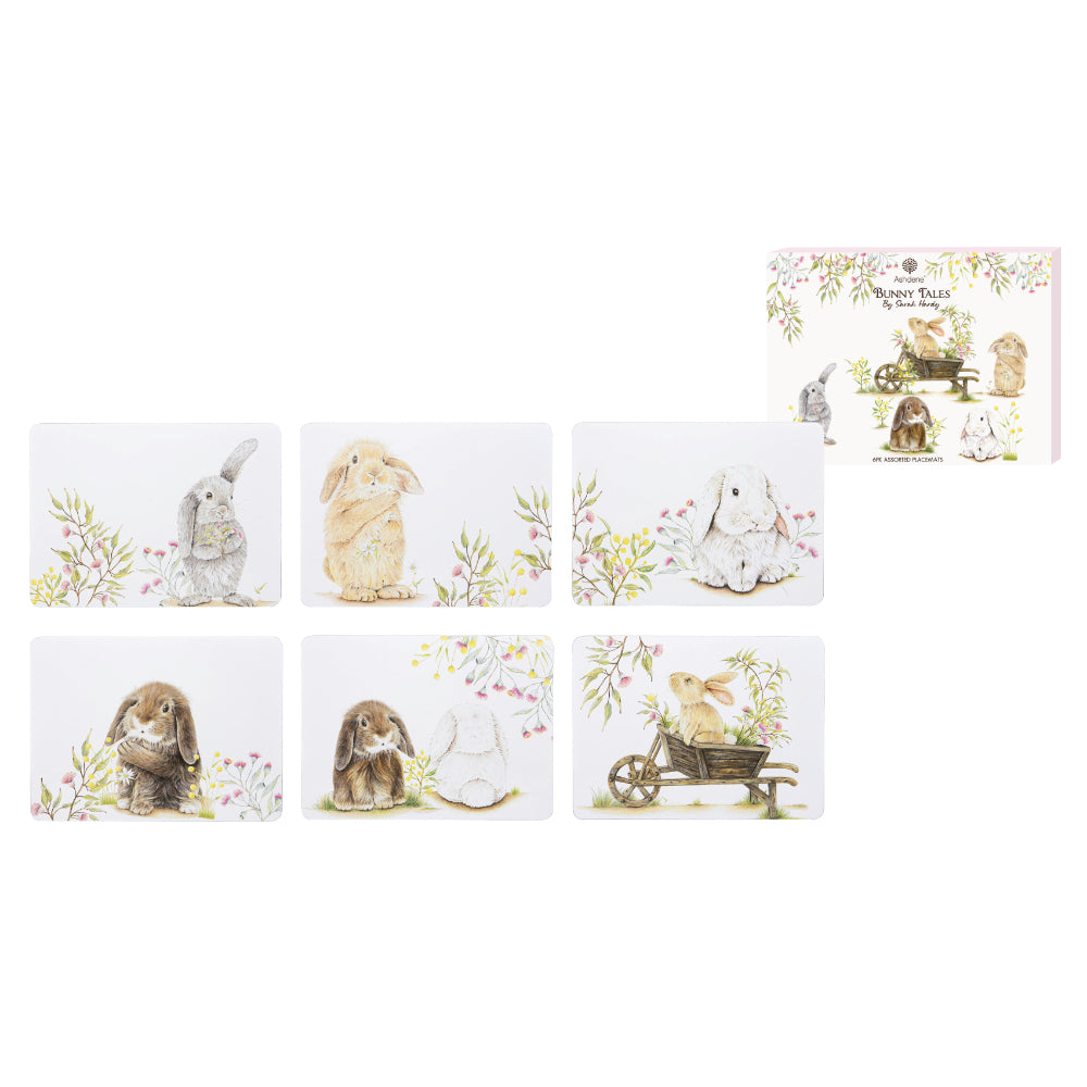 Ashdene Bunny Tales Set of 6 Placemats