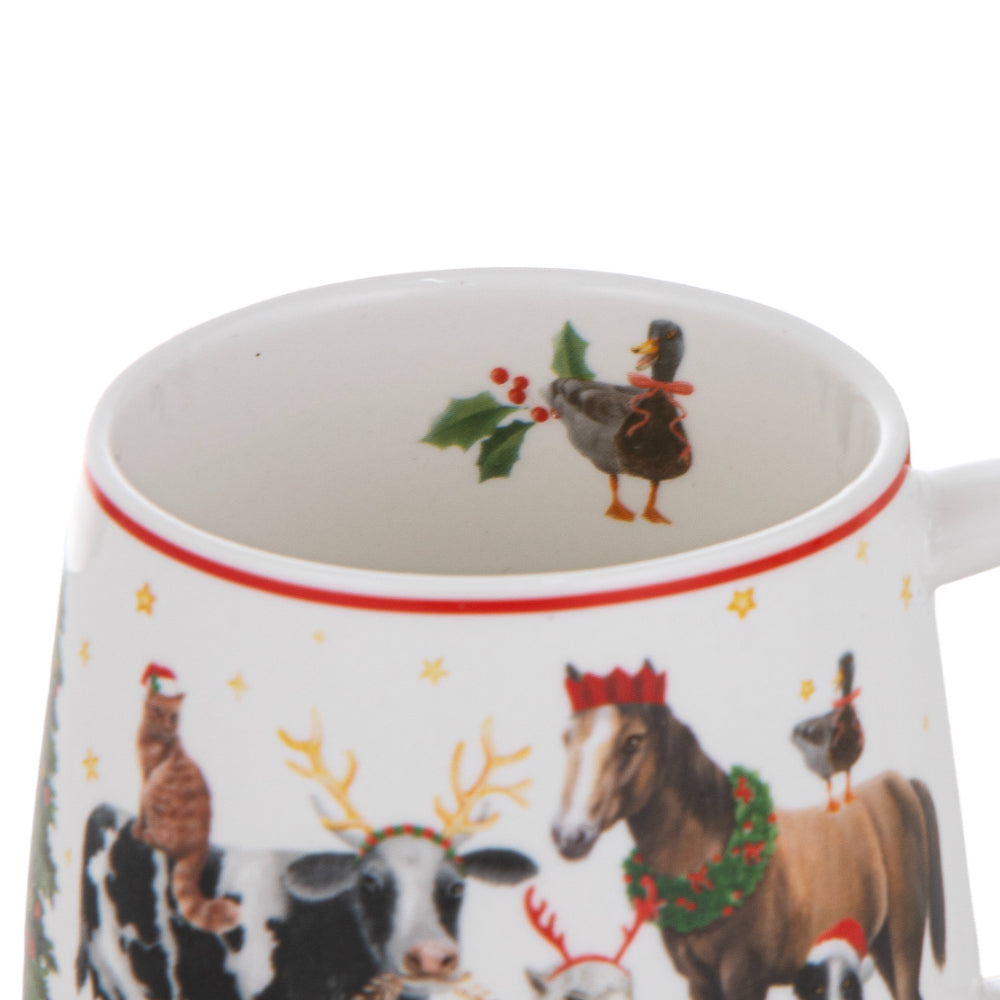 Ashdene Christmas At The Farm Gift Giving Mug
