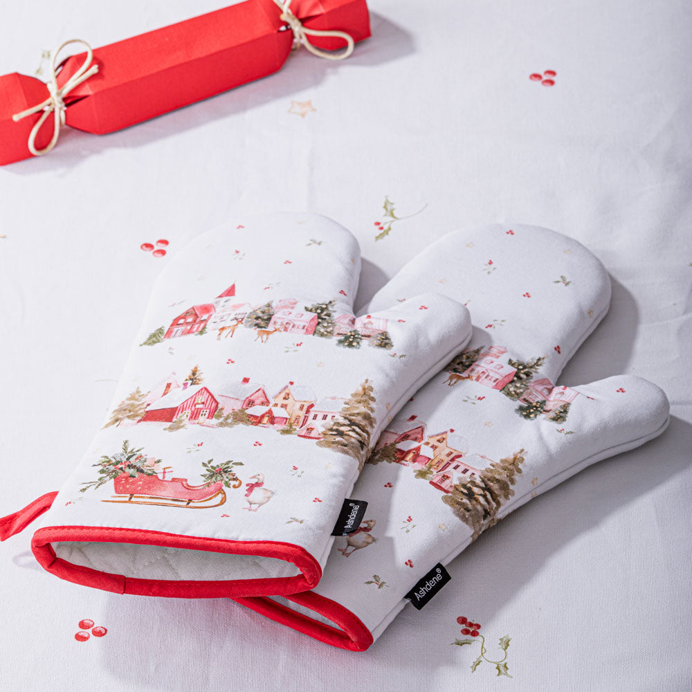 Ashdene Hollybrook Set Of 2 Oven Mitts