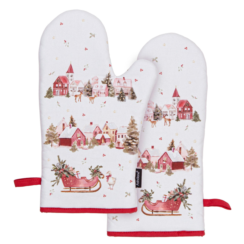 Ashdene Hollybrook Set Of 2 Oven Mitts
