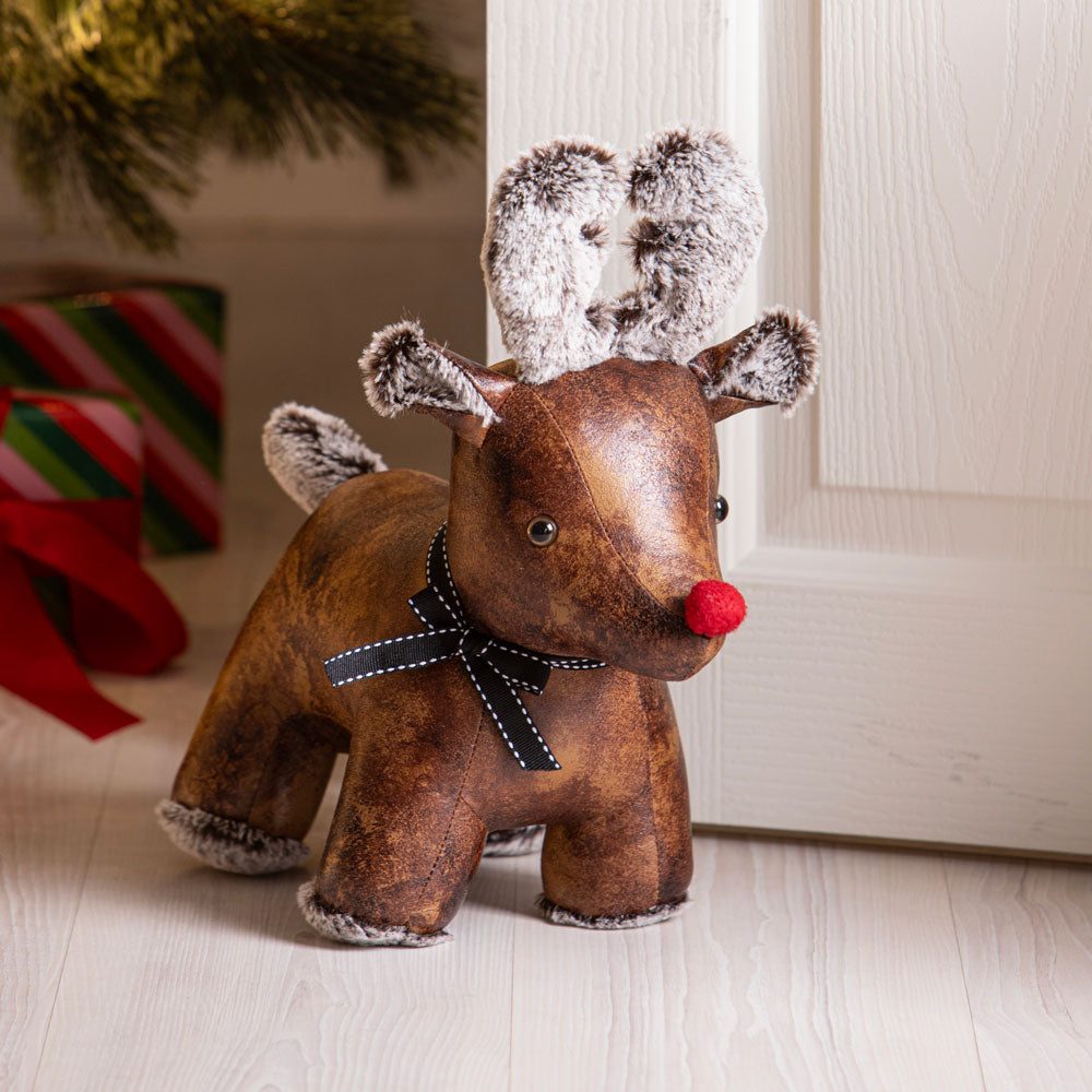 Ashdene Novelty Christmas Reindeer Door Stop