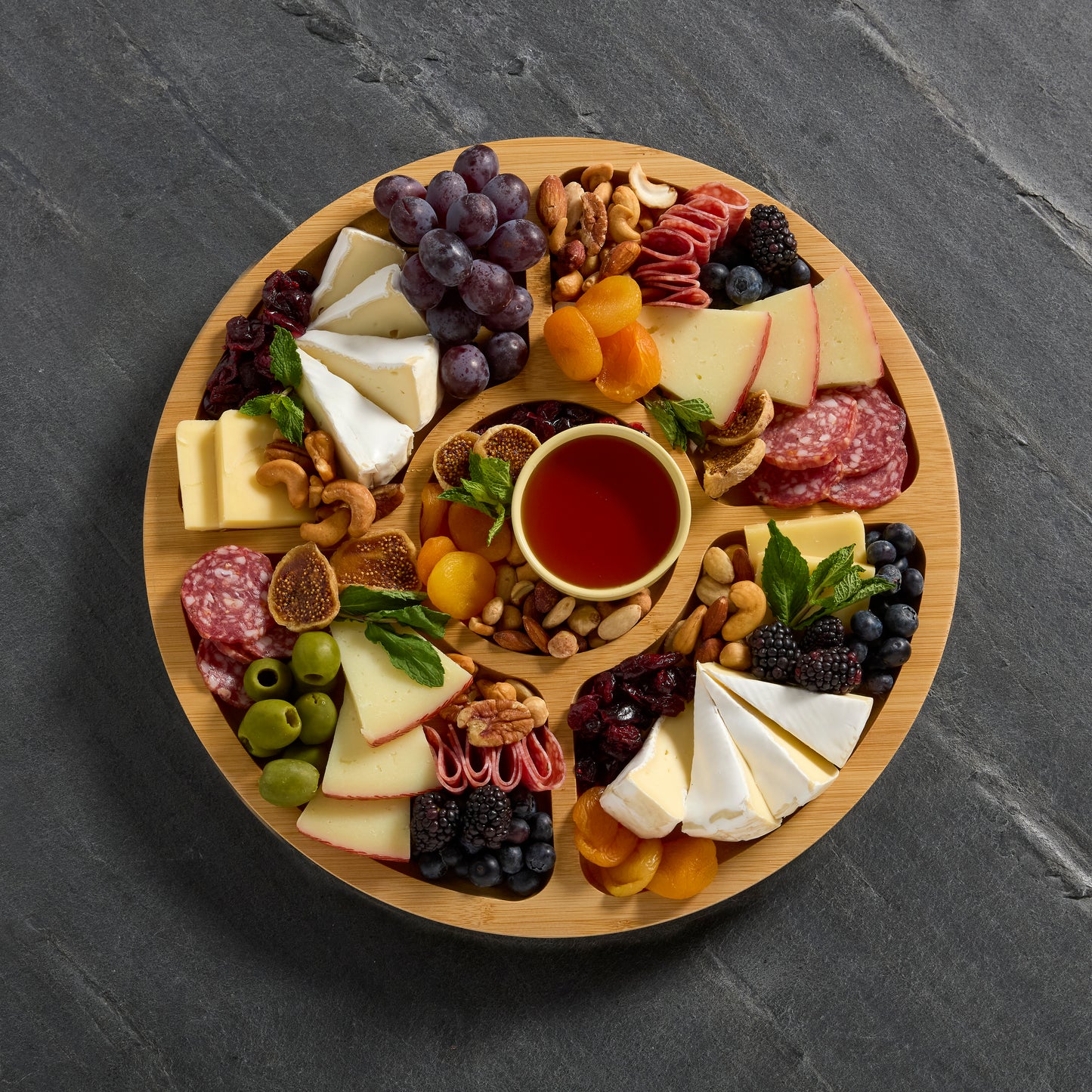 Farberware Build A Board Bamboo Round Section Board 35cm