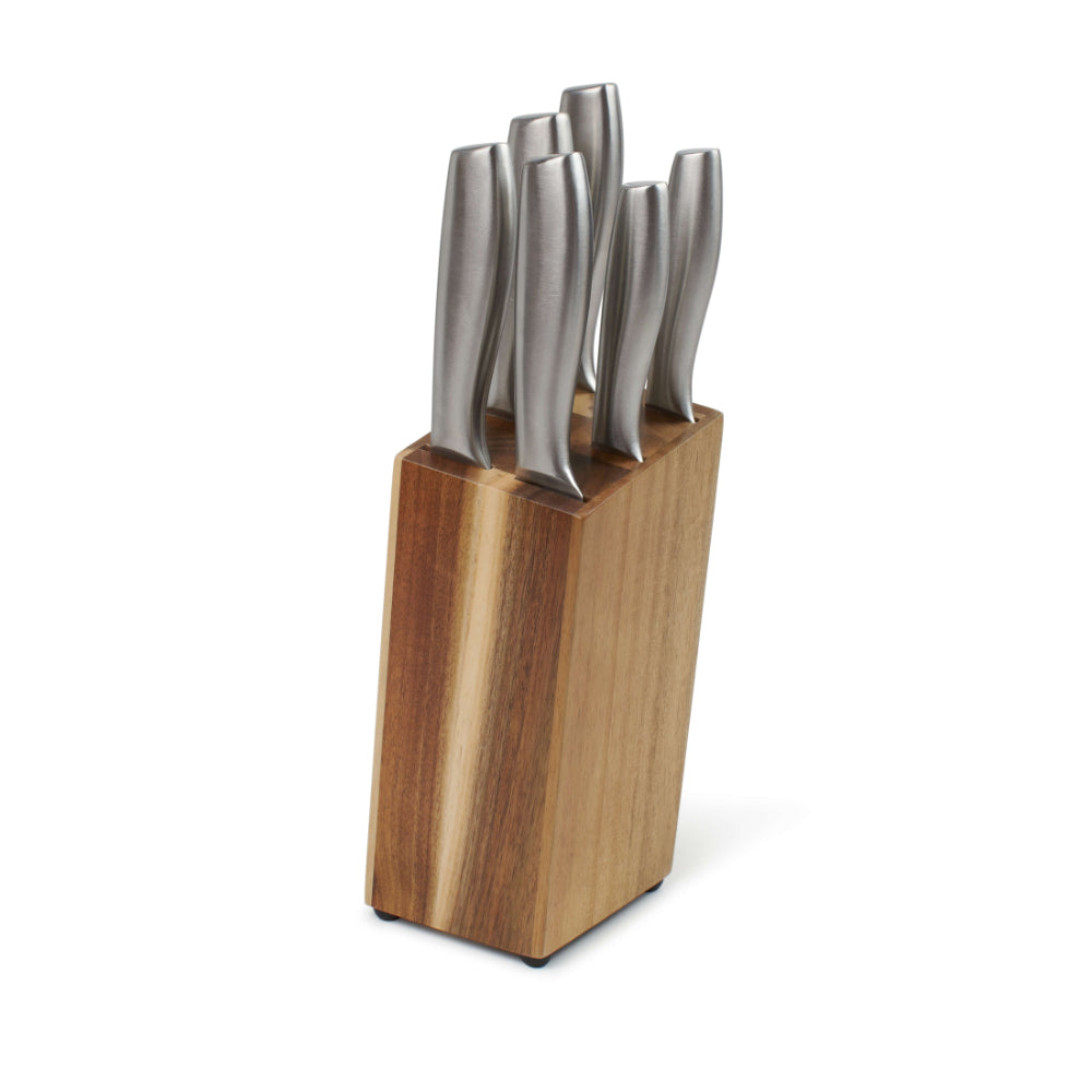 Salt & Pepper Chop Knife Block 7 Piece