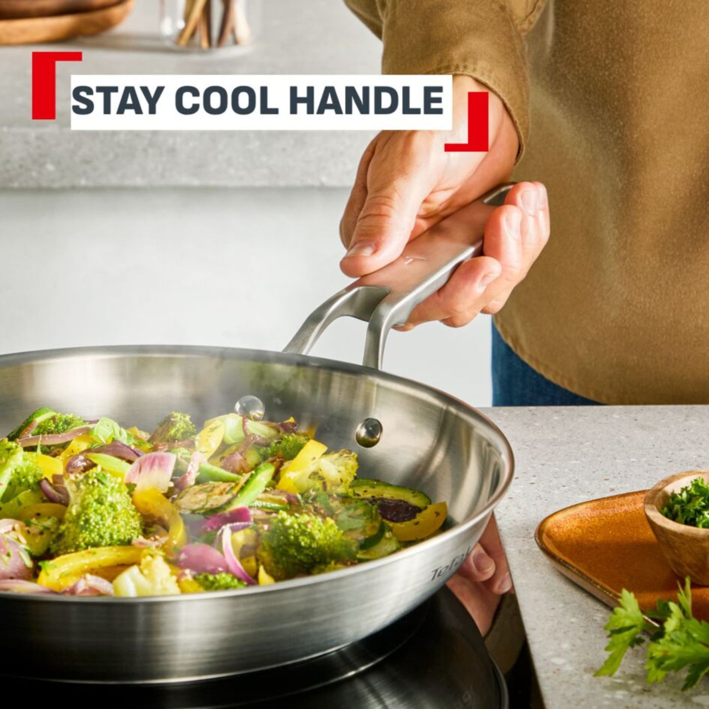Tefal Extreme Induction Stainless Steel Frypan 28cm