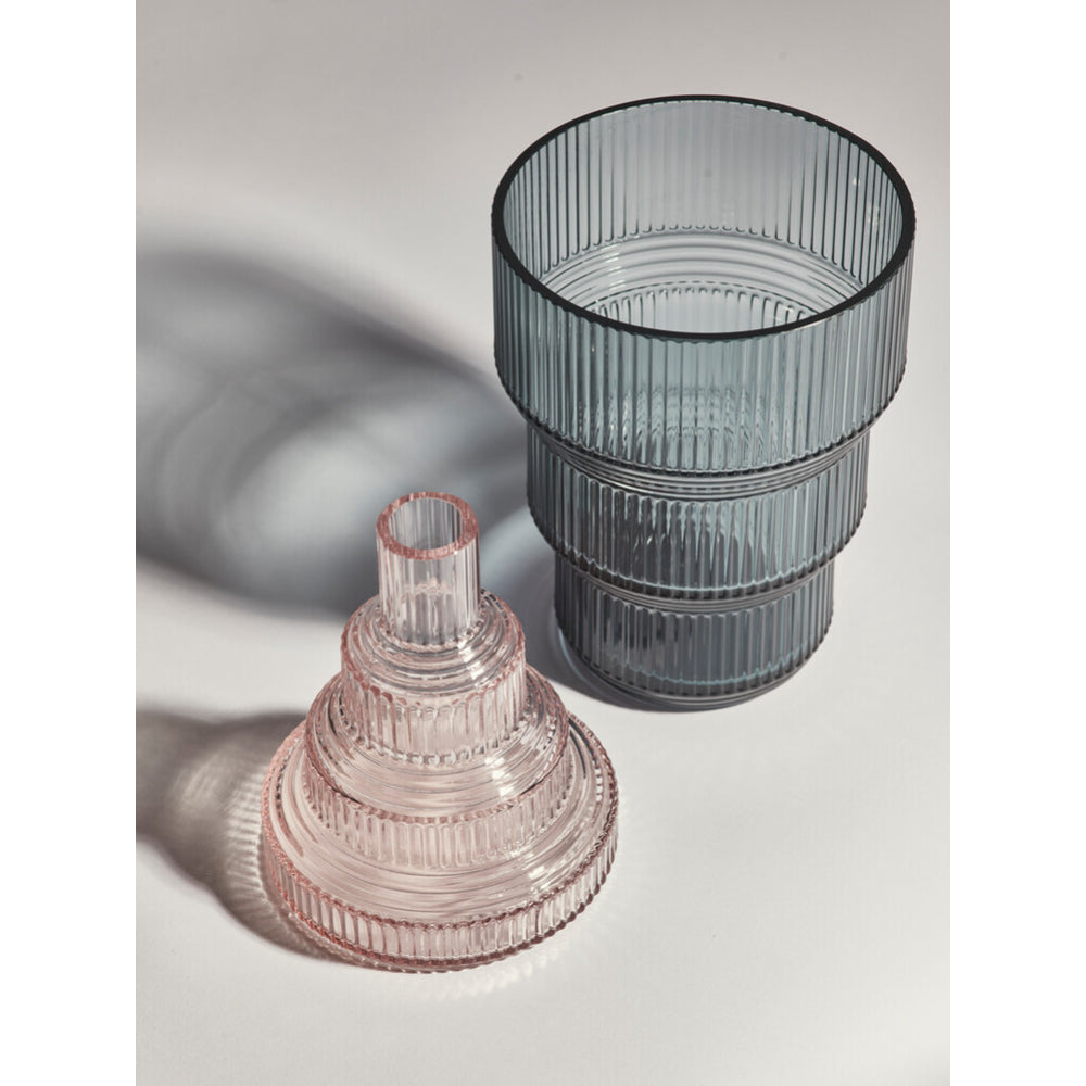 Kosta Boda Pavilion Tulip Vase Grey 17.3cm