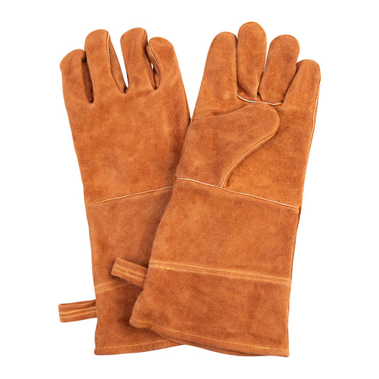 Urban Grill Leather Barbeque Gloves 38cm