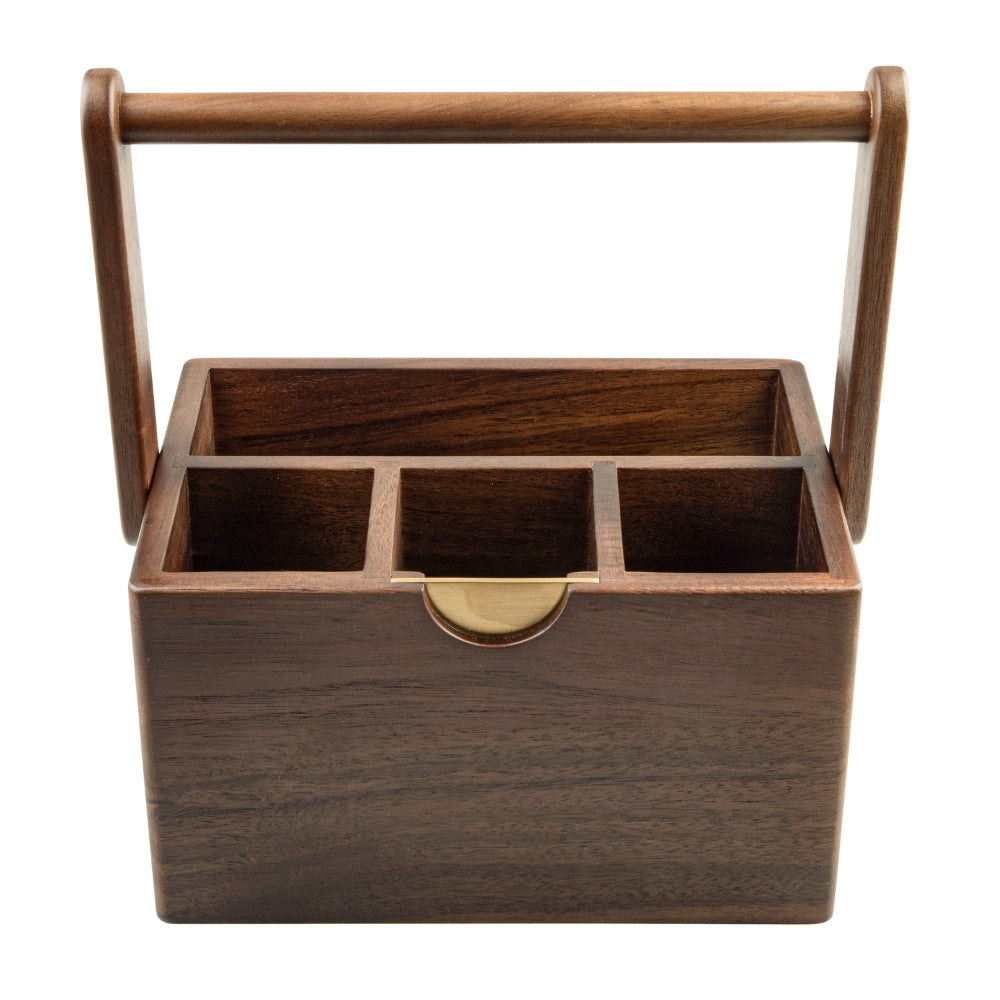 Alfresco Lane Acacia Wood Cutlery Caddy