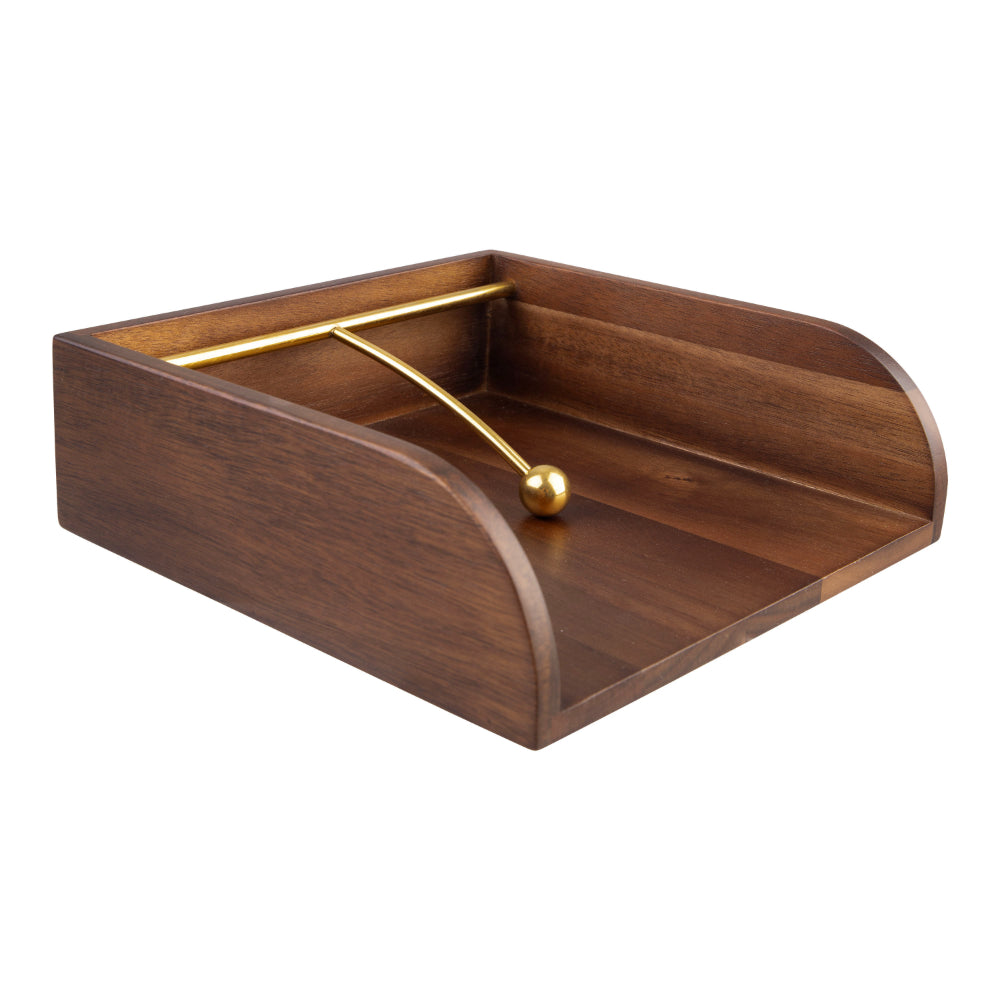 Alfresco Lane Acacia Wood Napkin Holder