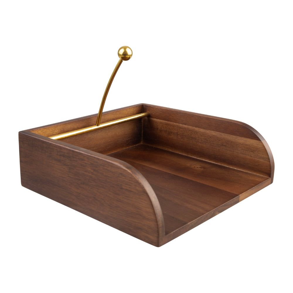 Alfresco Lane Acacia Wood Napkin Holder