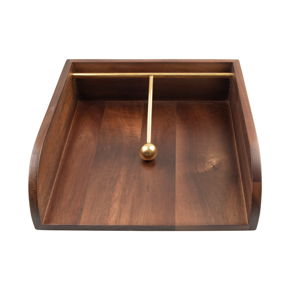 Alfresco Lane Acacia Wood Napkin Holder