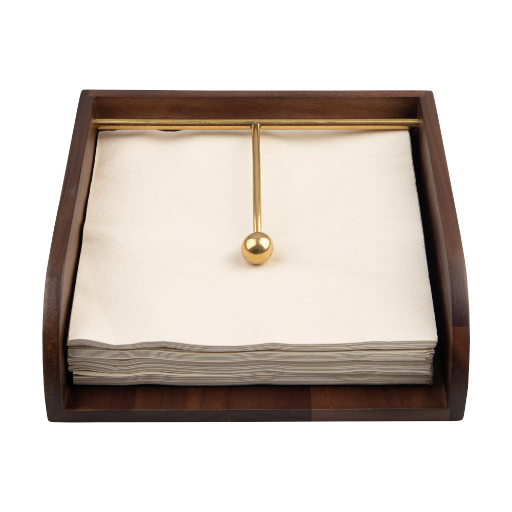 Alfresco Lane Acacia Wood Napkin Holder