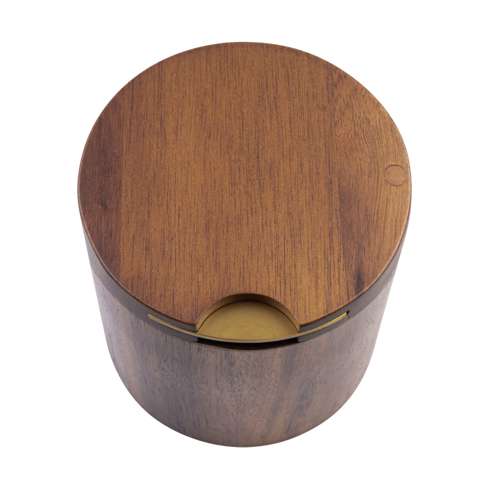 Alfresco Lane Acacia Wood Salt Cellar