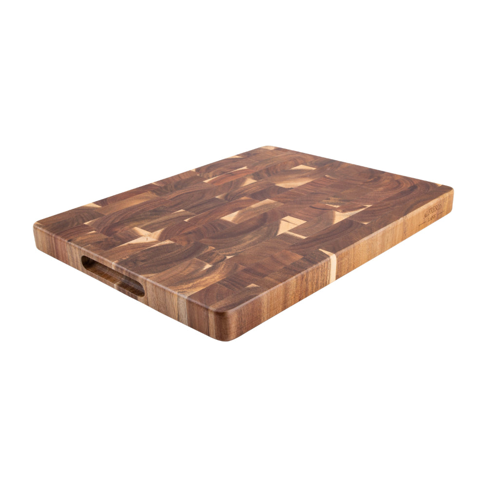 Alfresco Lane Acacia Wood End Grain Cutting Board 40 x 30 x 3cm