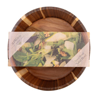 Alfresco Lane Acacia Wood Salad Bowl 26cm x 9cm