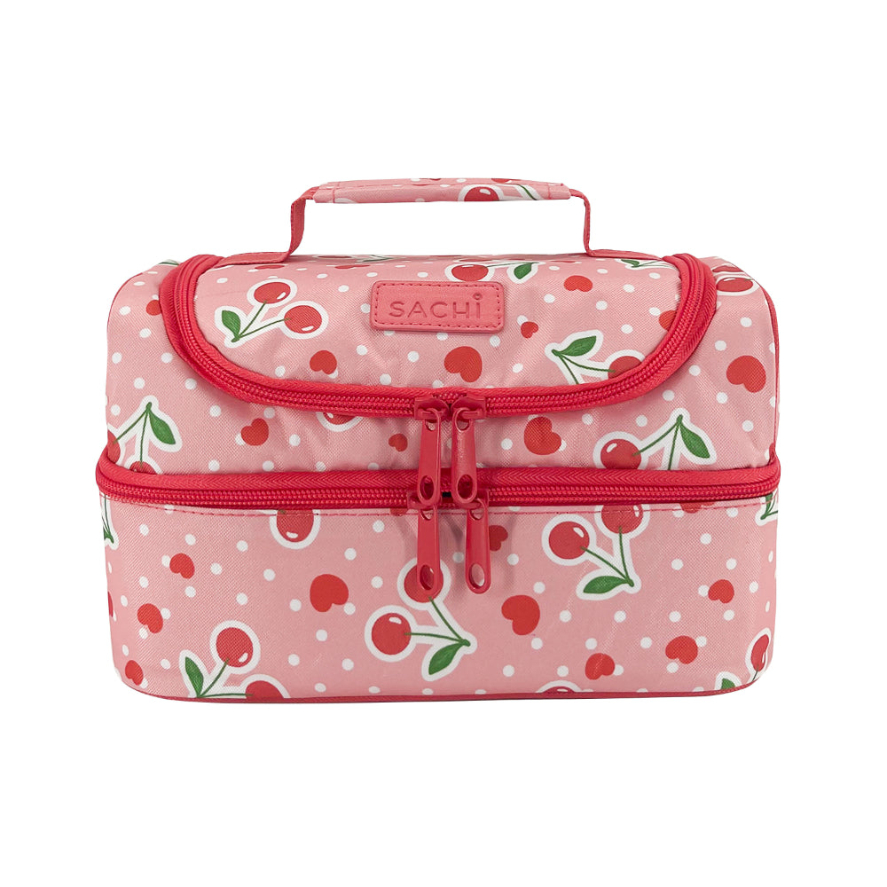 Sachi 'Style 235' Insulated Double Decker Lunch Bag Cherry Crush