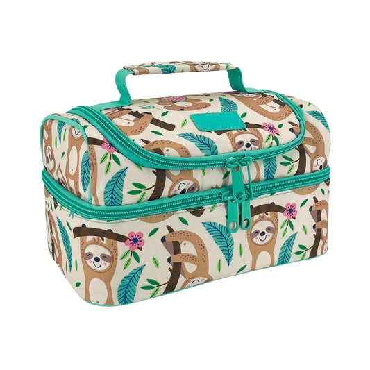Sachi 'Style 235' Insulated Double Decker Lunch Bag Sleepy Sloths
