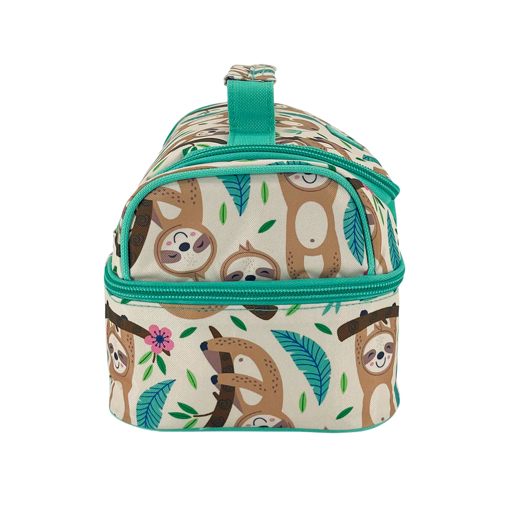Sachi 'Style 235' Insulated Double Decker Lunch Bag Sleepy Sloths
