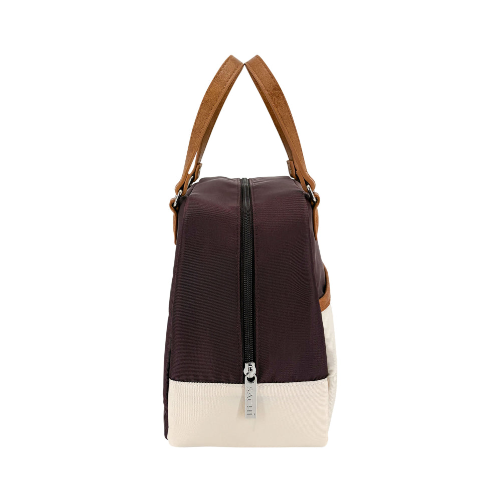 Sachi Style 237 Insulated Cali Lunch Bag Bordeaux Cream