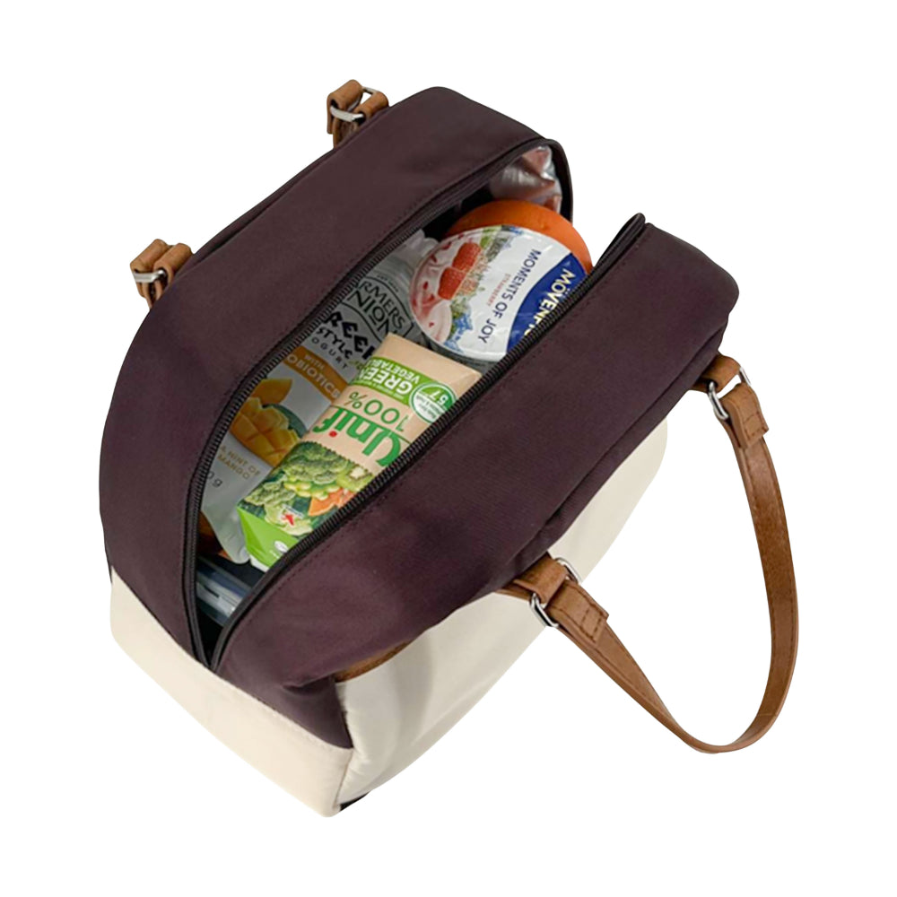 Sachi Style 237 Insulated Cali Lunch Bag Bordeaux Cream