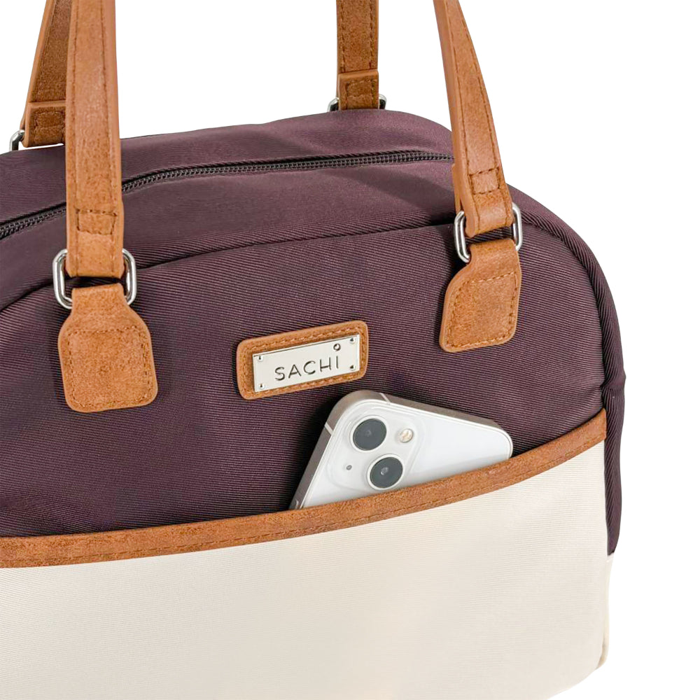 Sachi Style 237 Insulated Cali Lunch Bag Bordeaux Cream