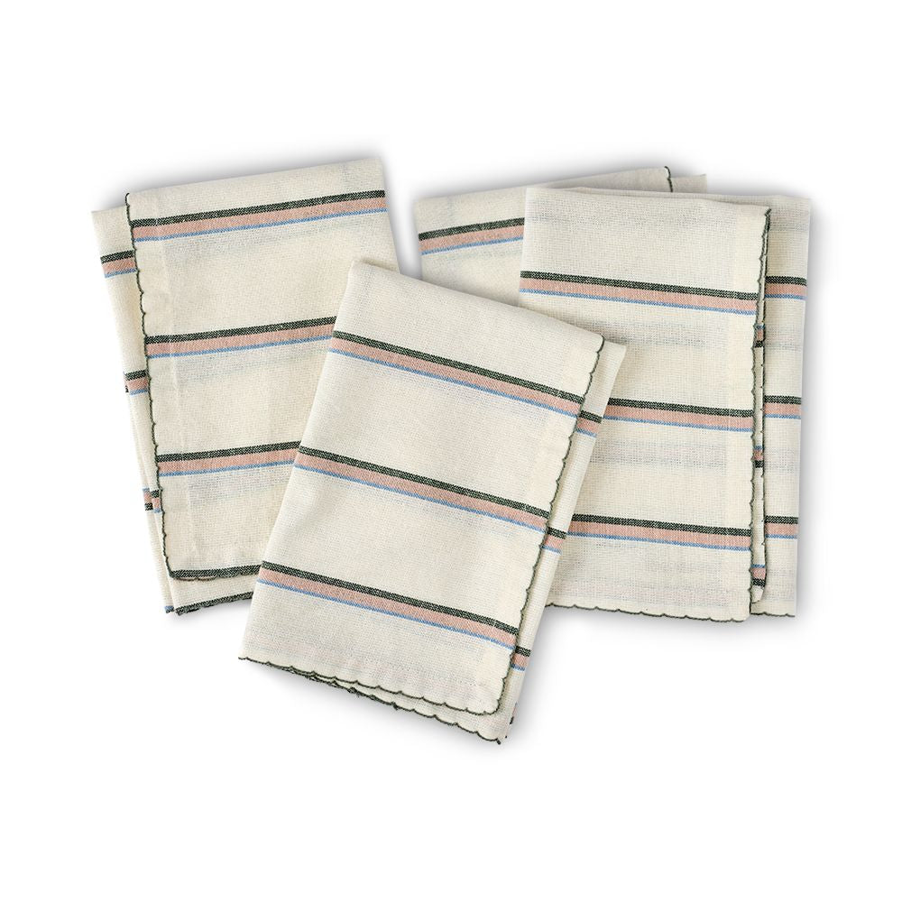 Salt & Pepper Taylor Stripe Napkin 45x45cm Set of 4
