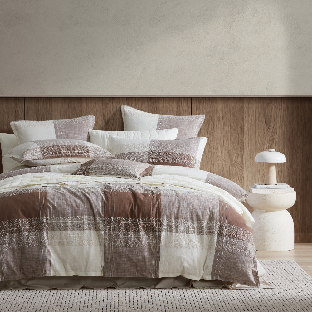 Platinum Collection Heritage Quilt Cover Set Coffee