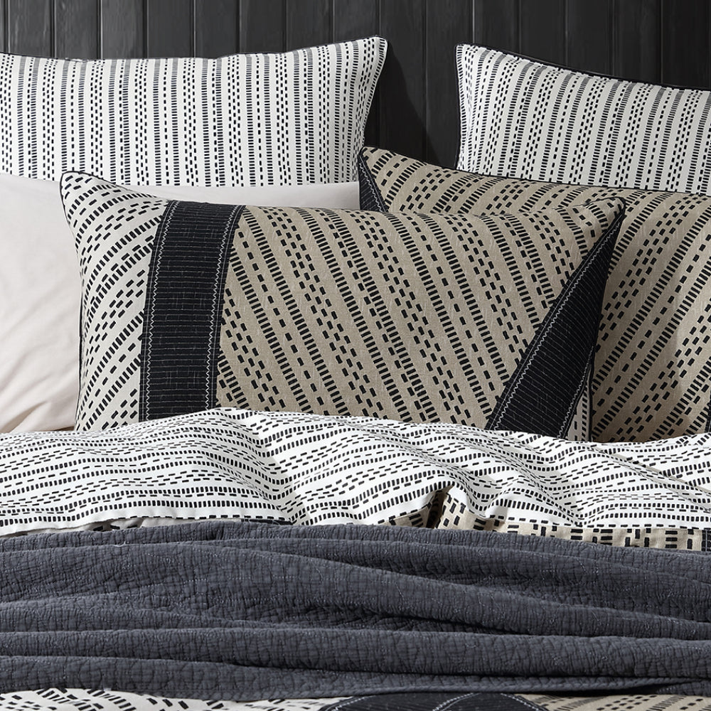 Logan & Mason Davu Quilt Cover Set Stone
