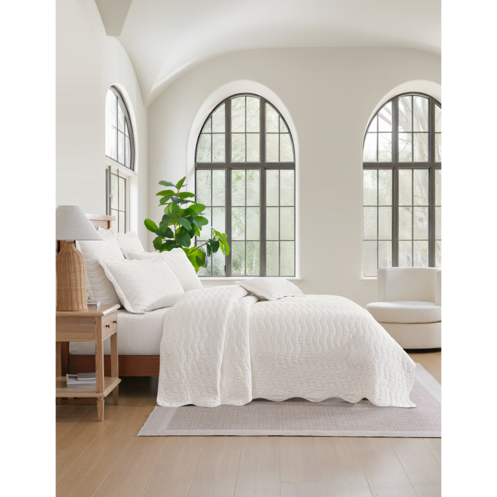 Private Collection Indiana Bedspread Ivory Queen & King Bed