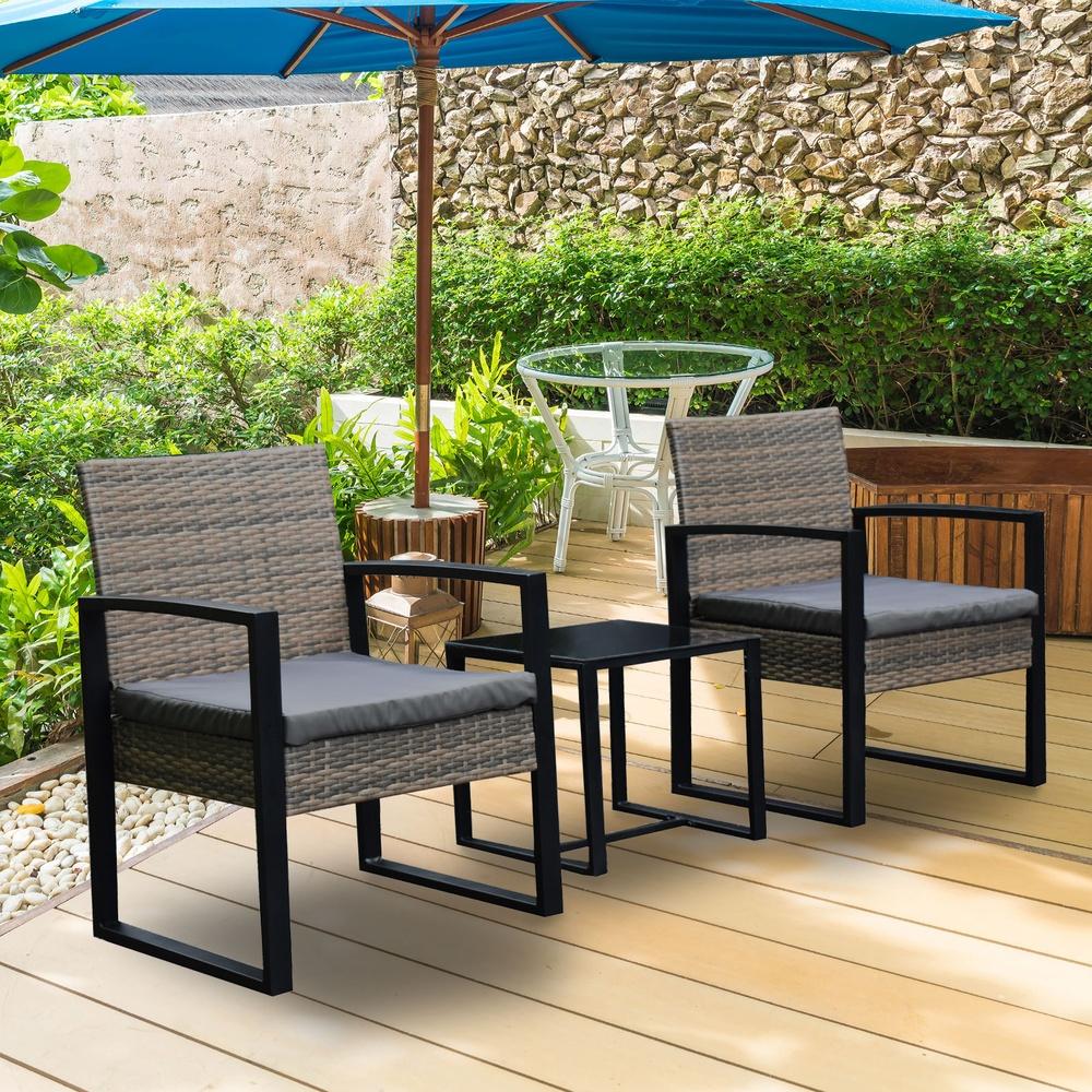 Arcadia Furniture Outdoor Wicker Rattan Patio Set